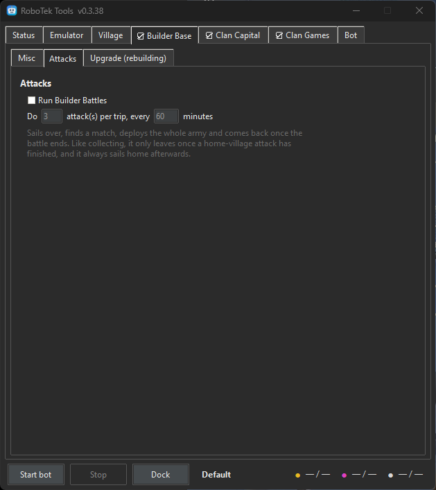 Builder Base (dark mode)